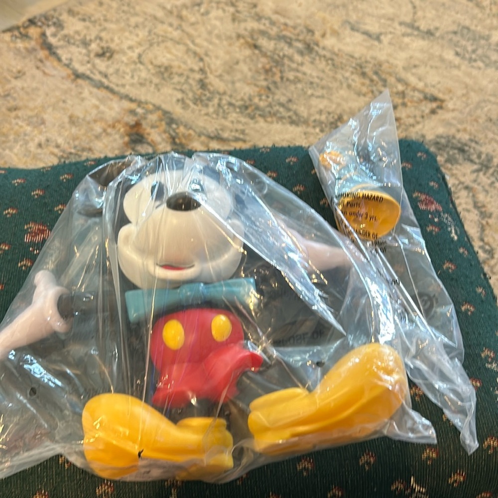 Disney Mickey birthday zipper still an original package never used appr12”